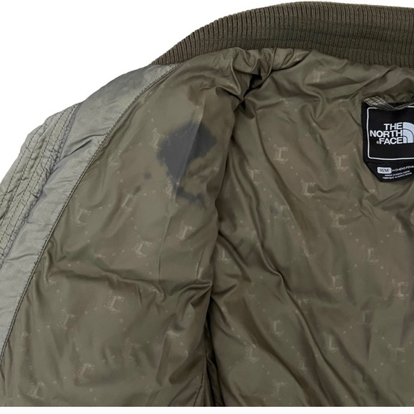 North Face 600 Insulated Green Zip Up Quilted Puffer Bomber Jacket Women Medium - Picture 9 of 9